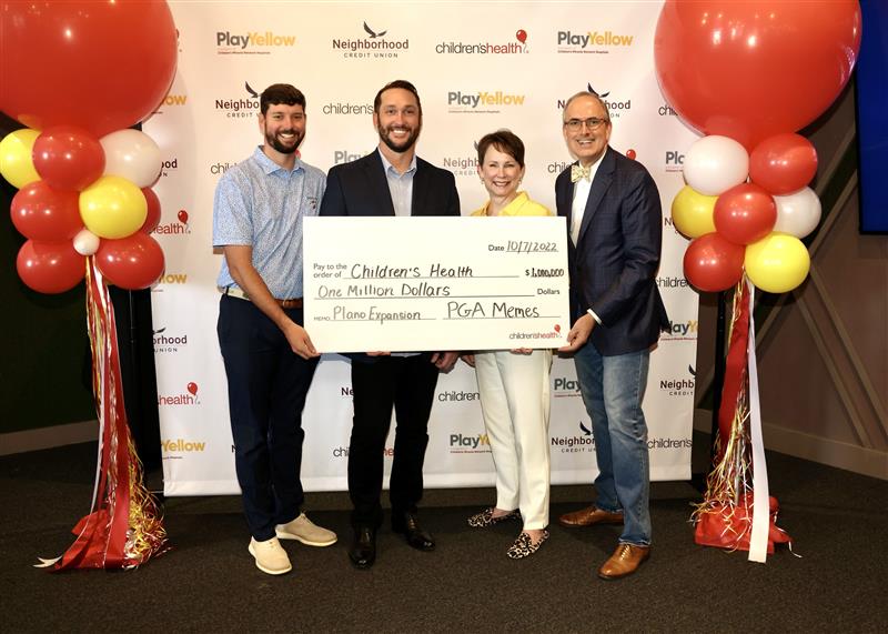 Donation to the 2022 Children's Health Play Yellow event