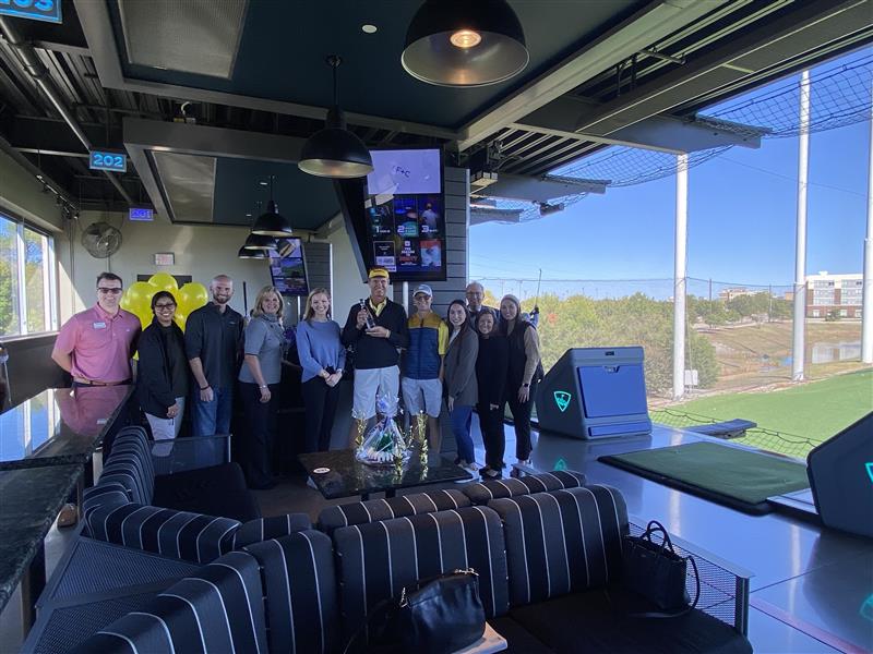 Participants at TopGolf event supporting Children's Health