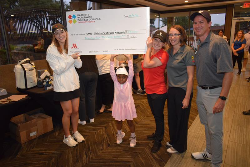 Donation to Children's Miracle Network from Marriott Worldwide Business Councils [2]