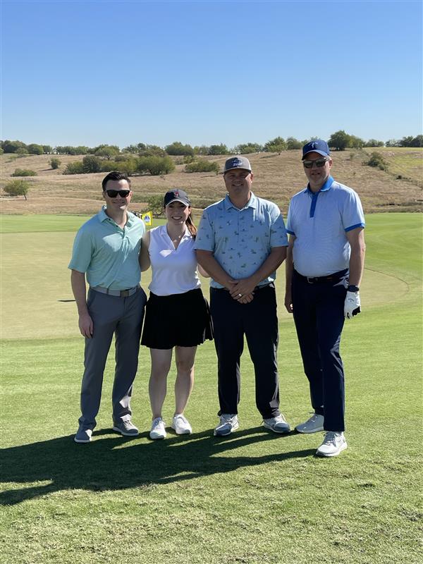 Golfers at a Children's Health charity golf event